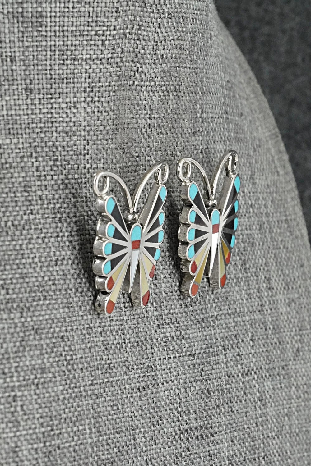 Multi-Stone & Sterling Silver Earrings - Adrian Wallace
