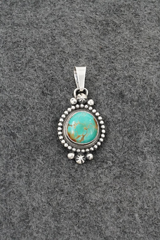 Turquoise & Sterling Silver Pendant - Darrin Livingston