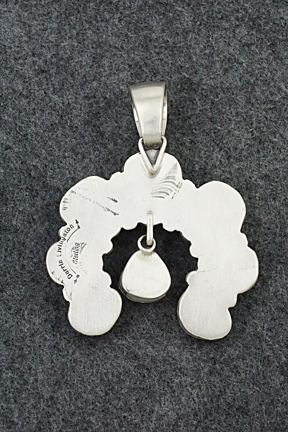 White Buffalo & Sterling Silver Pendant - Darrin Livingston