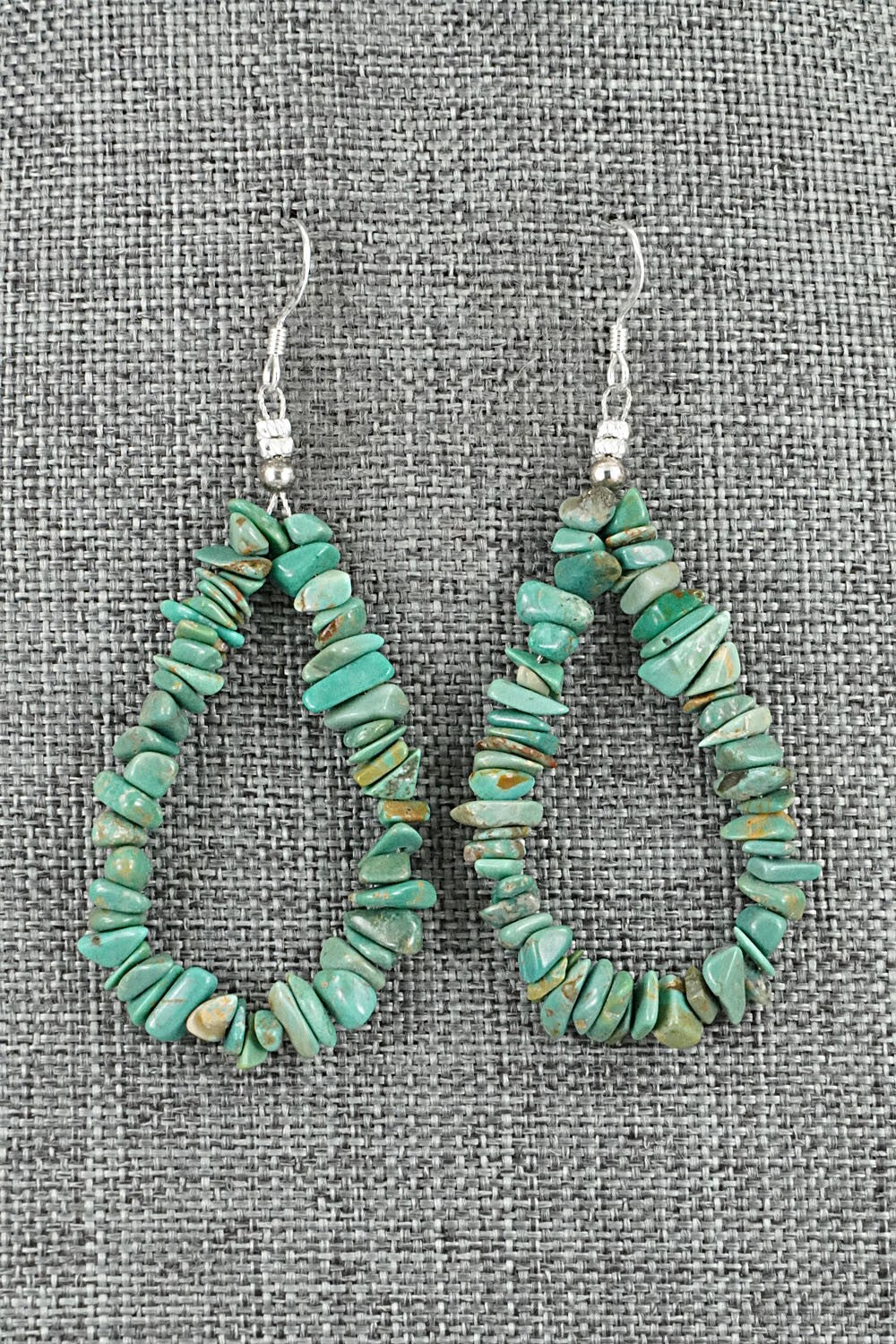 Turquoise & Sterling Silver Earrings - Doreen Jake