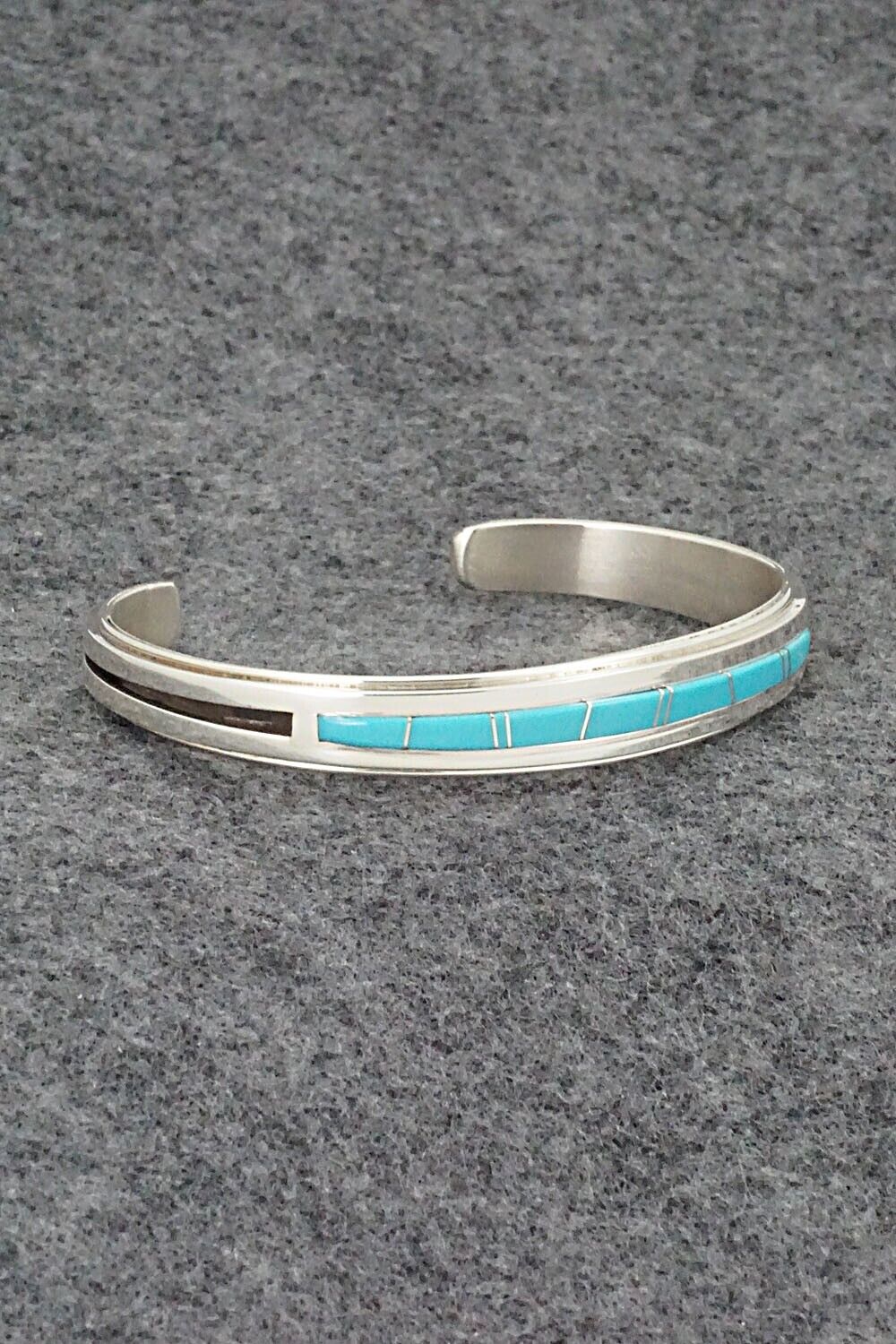 Turquoise & Sterling Silver Bracelet - Wilbert Muskett
