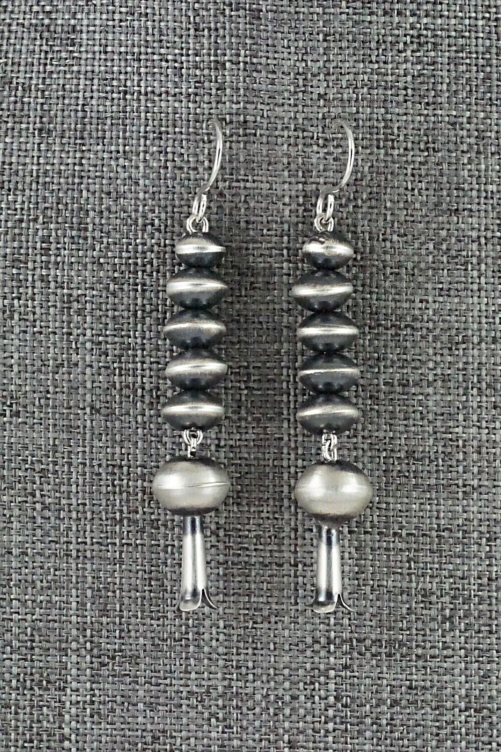 Sterling Silver Navajo Pearl Earrings - Tonisha Haley