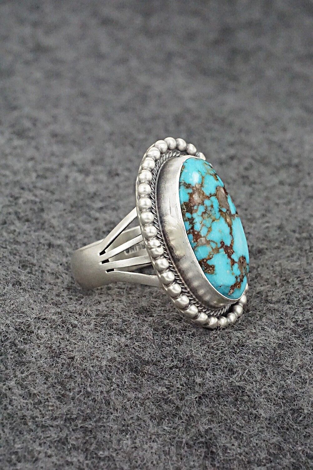 Turquoise & Sterling Silver Ring - Marita Benally - Size 8