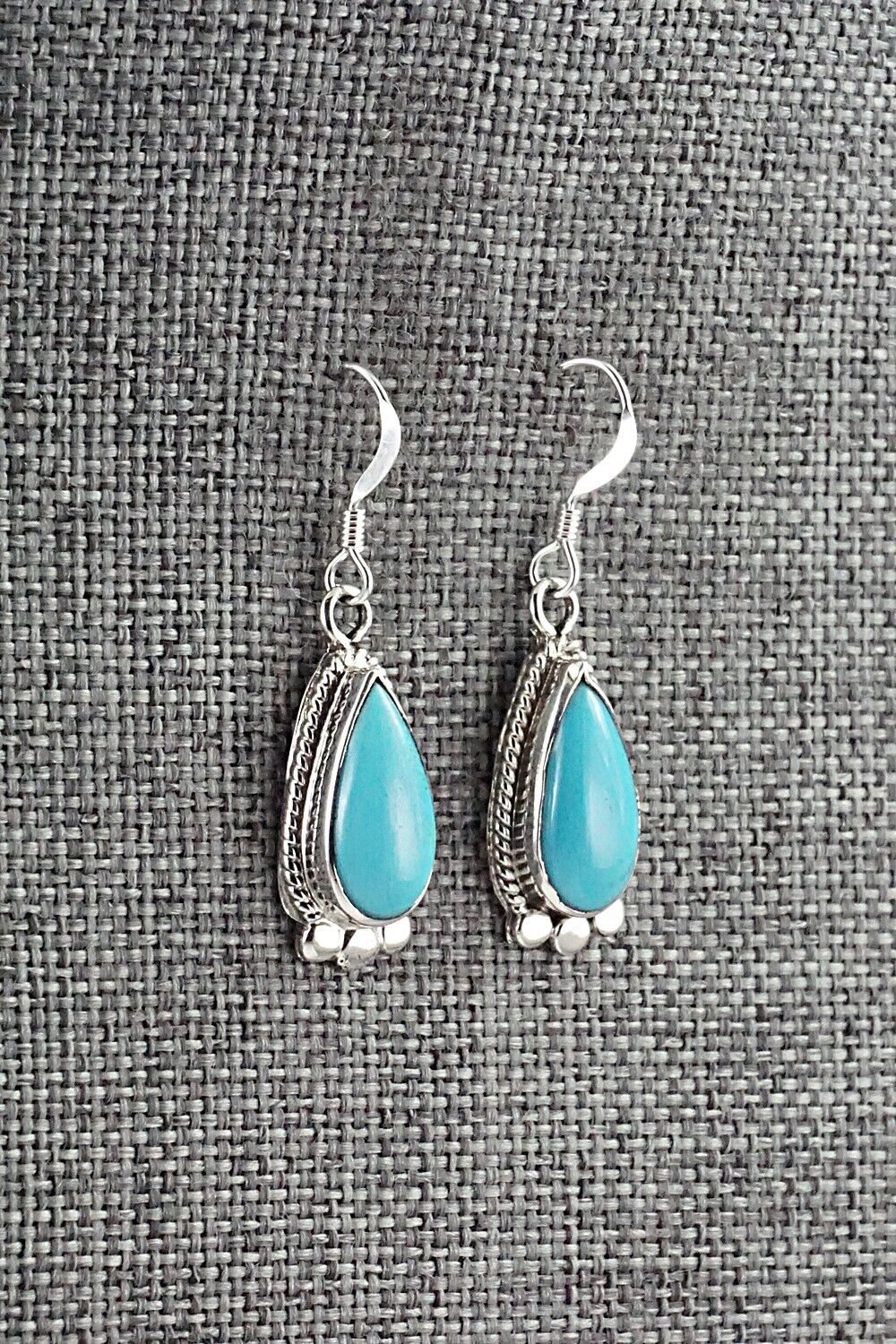 Turquoise and Sterling Silver Earrings - Sharon McCarthy