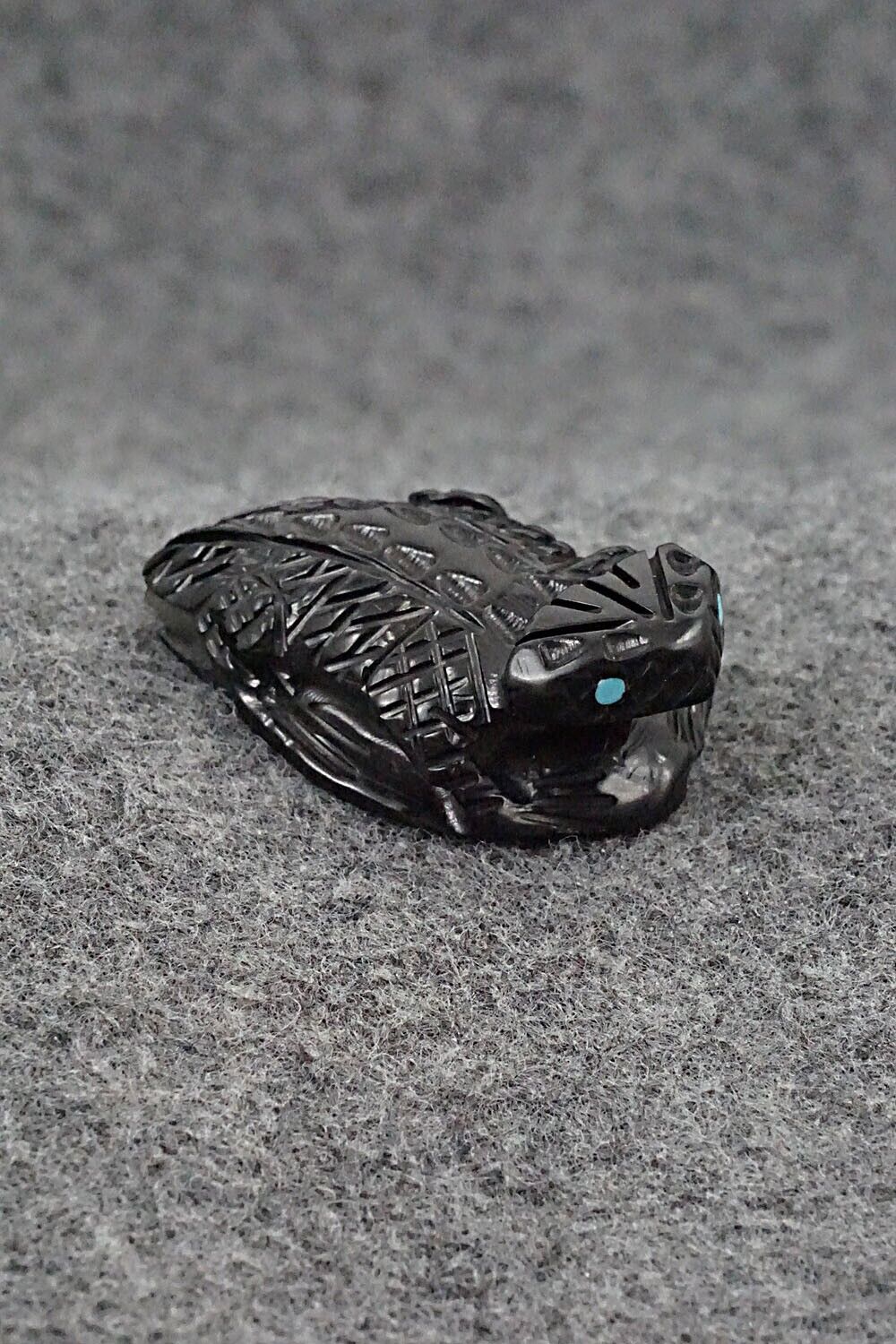 Horned Toad Zuni Fetish Carving - Jensen Charlie