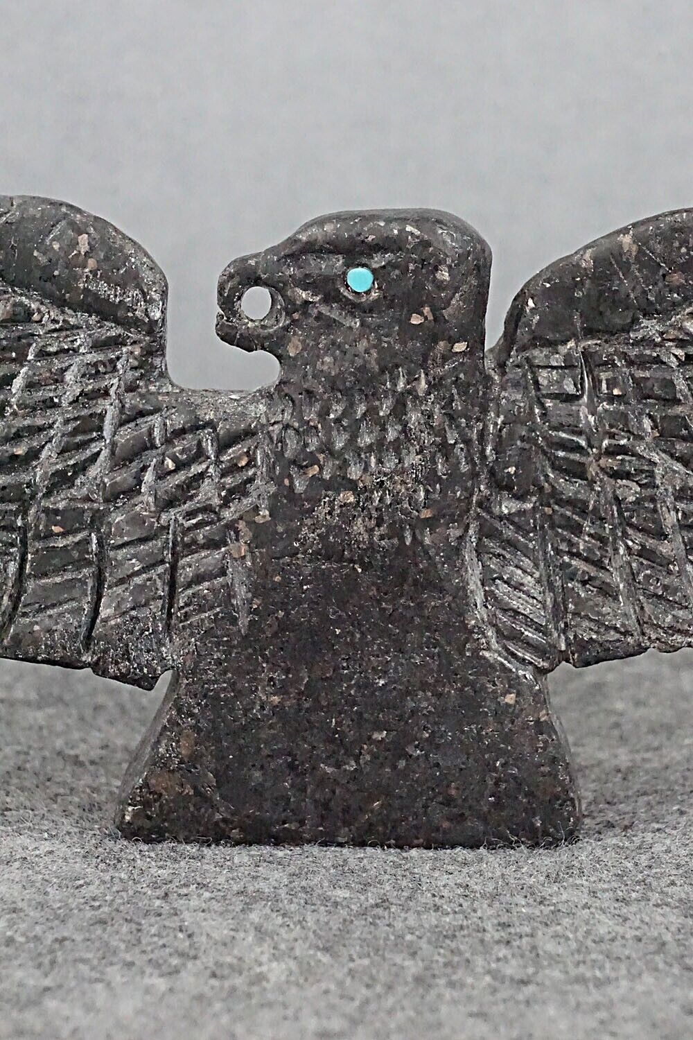 Eagle Zuni Fetish Carving - Jerrold Lahaleon