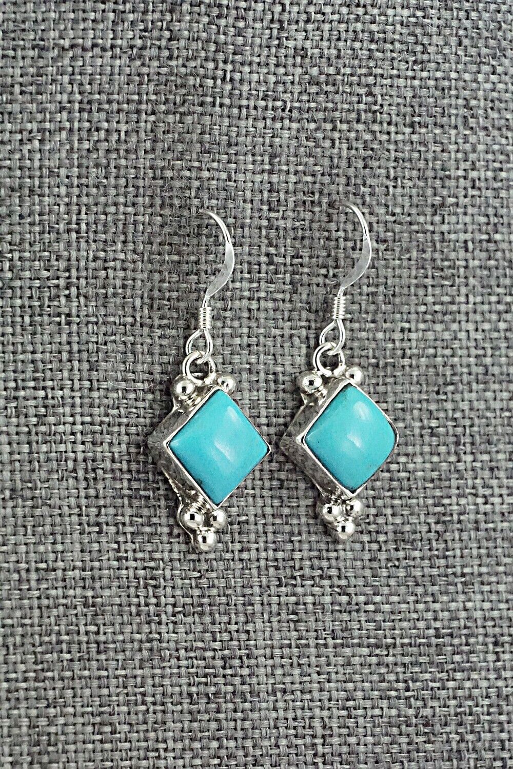 Turquoise and Sterling Silver Earrings - Sharon McCarthy