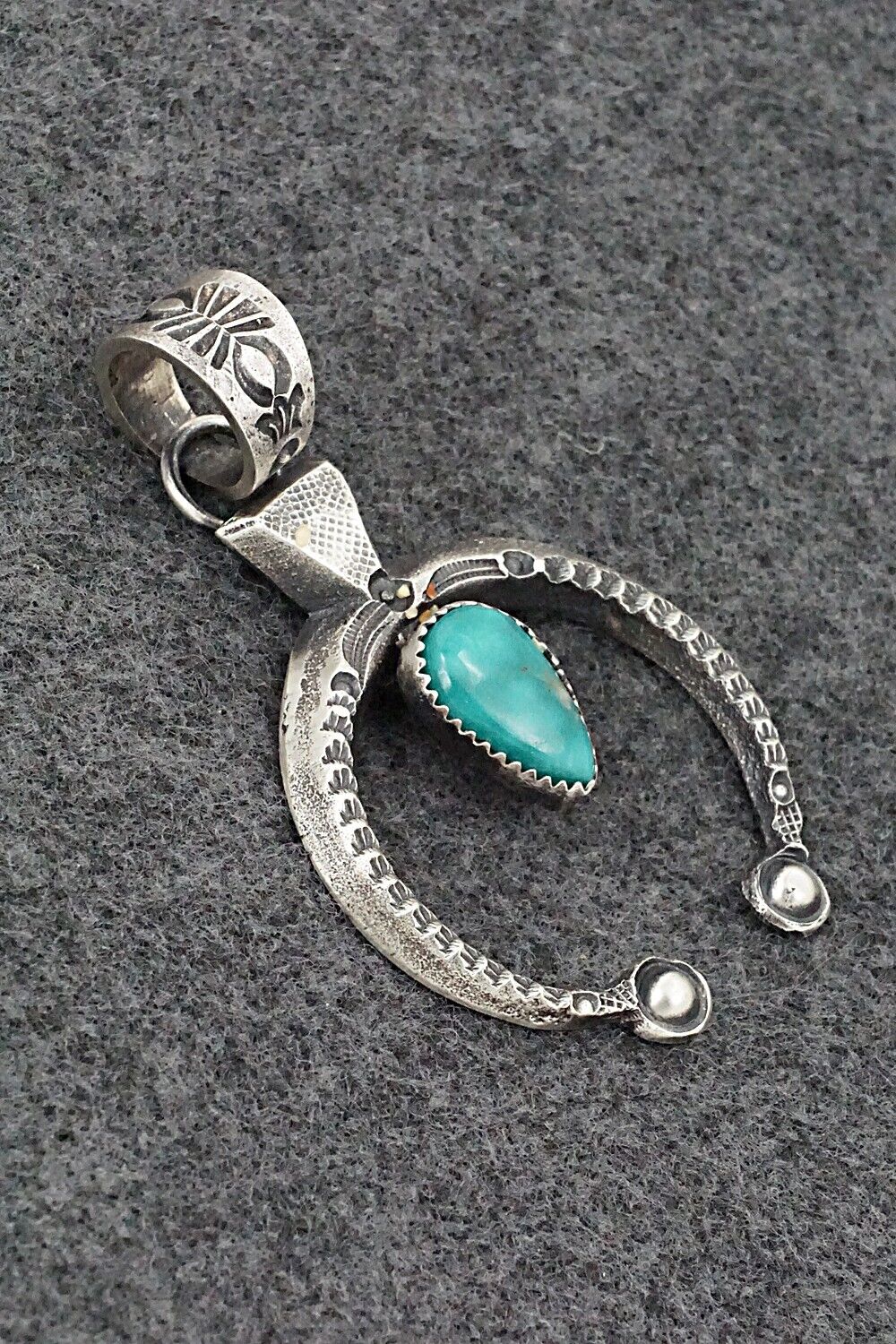 Turquoise & Sterling Silver Pendant - Eva & Linberg Billah