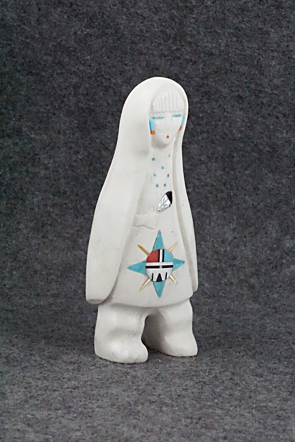 Corn Maiden Zuni Fetish Carving - Andres Lementino
