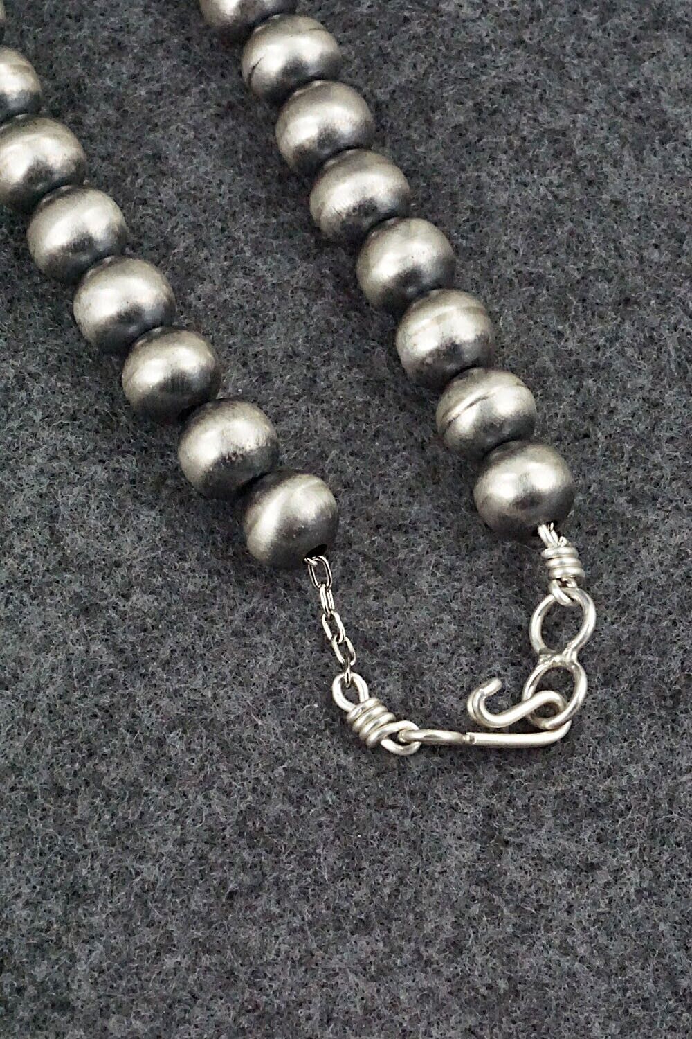 Sterling Silver Navajo Pearl Necklace - Bryannen Halwood