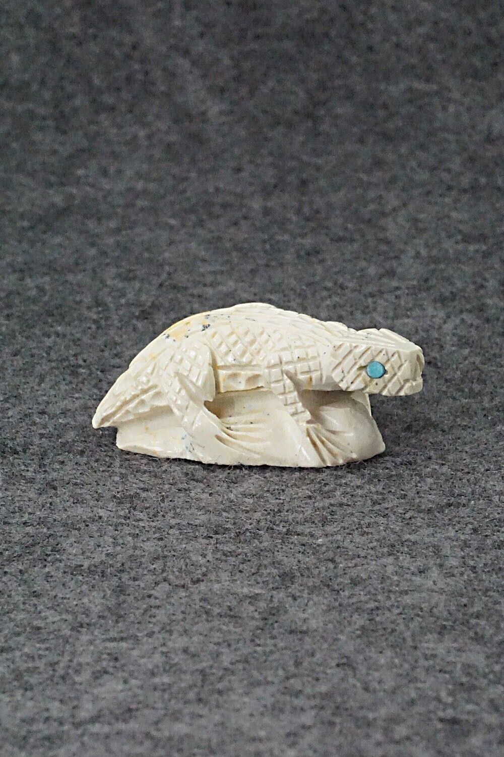Horned Toad Zuni Fetish Carving - Jensen Charlie