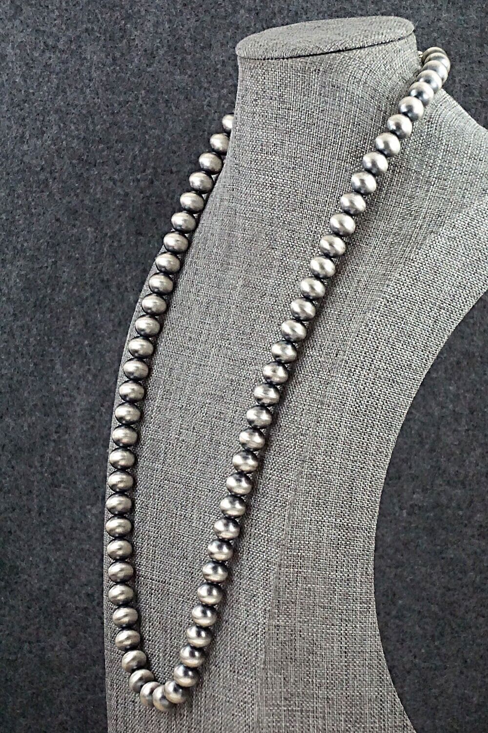 Sterling Silver Navajo Pearl Necklace - Bryannen Halwood