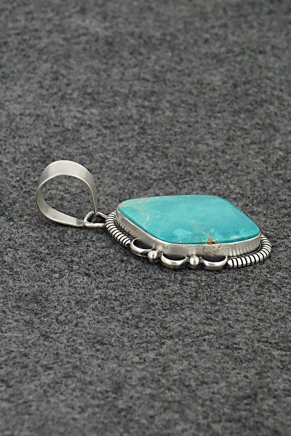 Turquoise & Sterling Silver Pendant - Daniel Benally