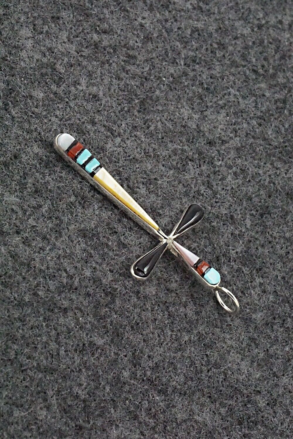 Multi Stone & Sterling Silver Pendant - Sylvester Noche