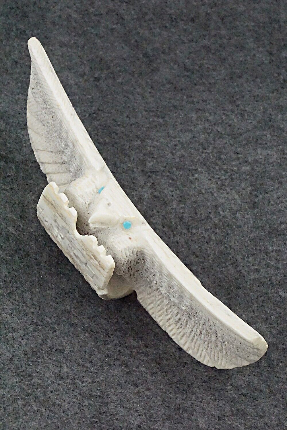 Eagle Zuni Fetish Carving - Garrick Weeka