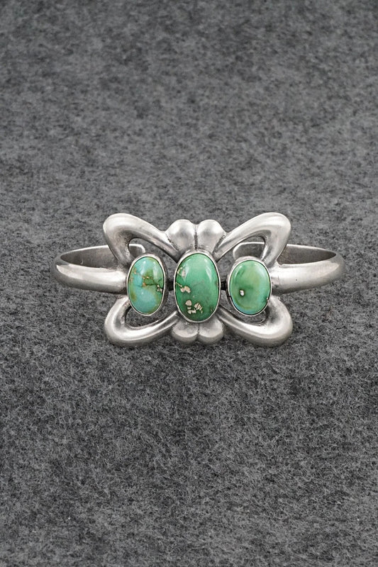 Turquoise & Sterling Silver Bracelet - Eugene Gruber