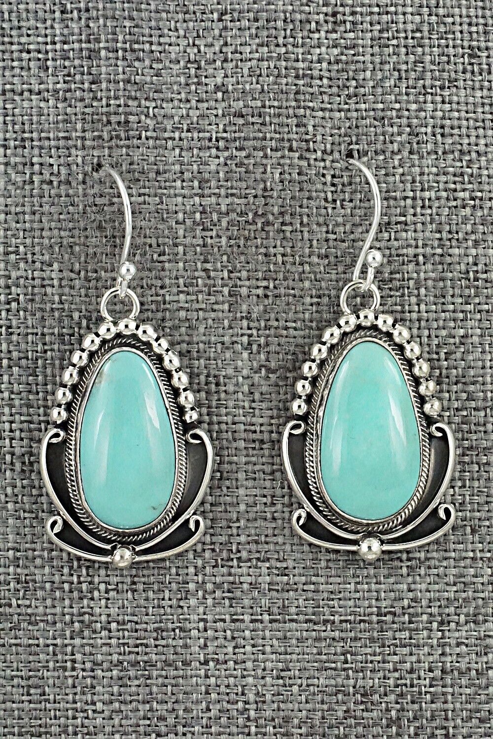 Turquoise & Sterling Silver Earrings - Mark Yazzie