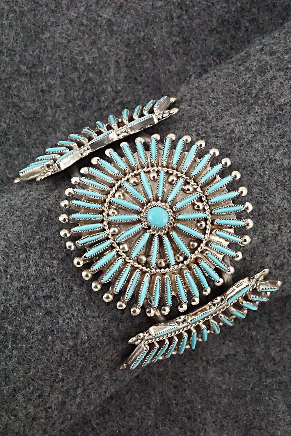 Turquoise Sterling Silver Bracelet Lance Cordelia Waatsa