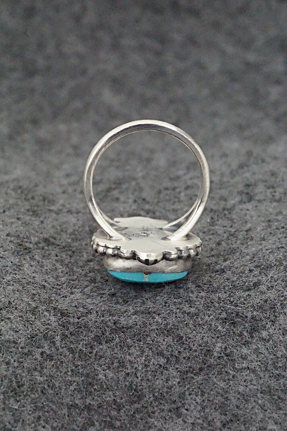 Turquoise & Sterling Silver Ring - Randy Boyd - Size 8.5