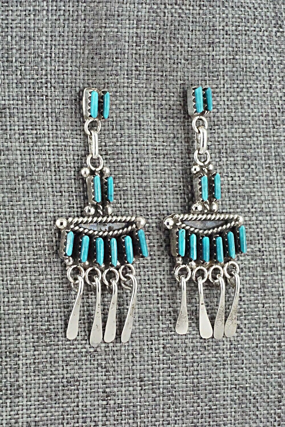 Turquoise & Sterling Silver Earrings - Michelle Peina