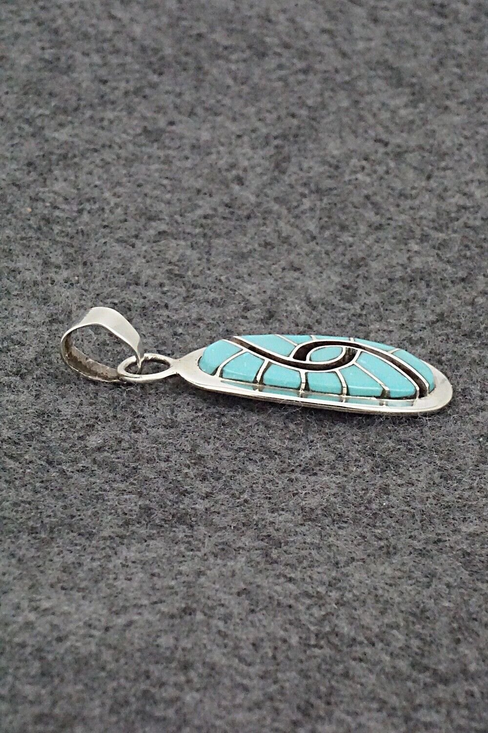 Turquoise & Sterling Silver Pendant - Amy Wesley