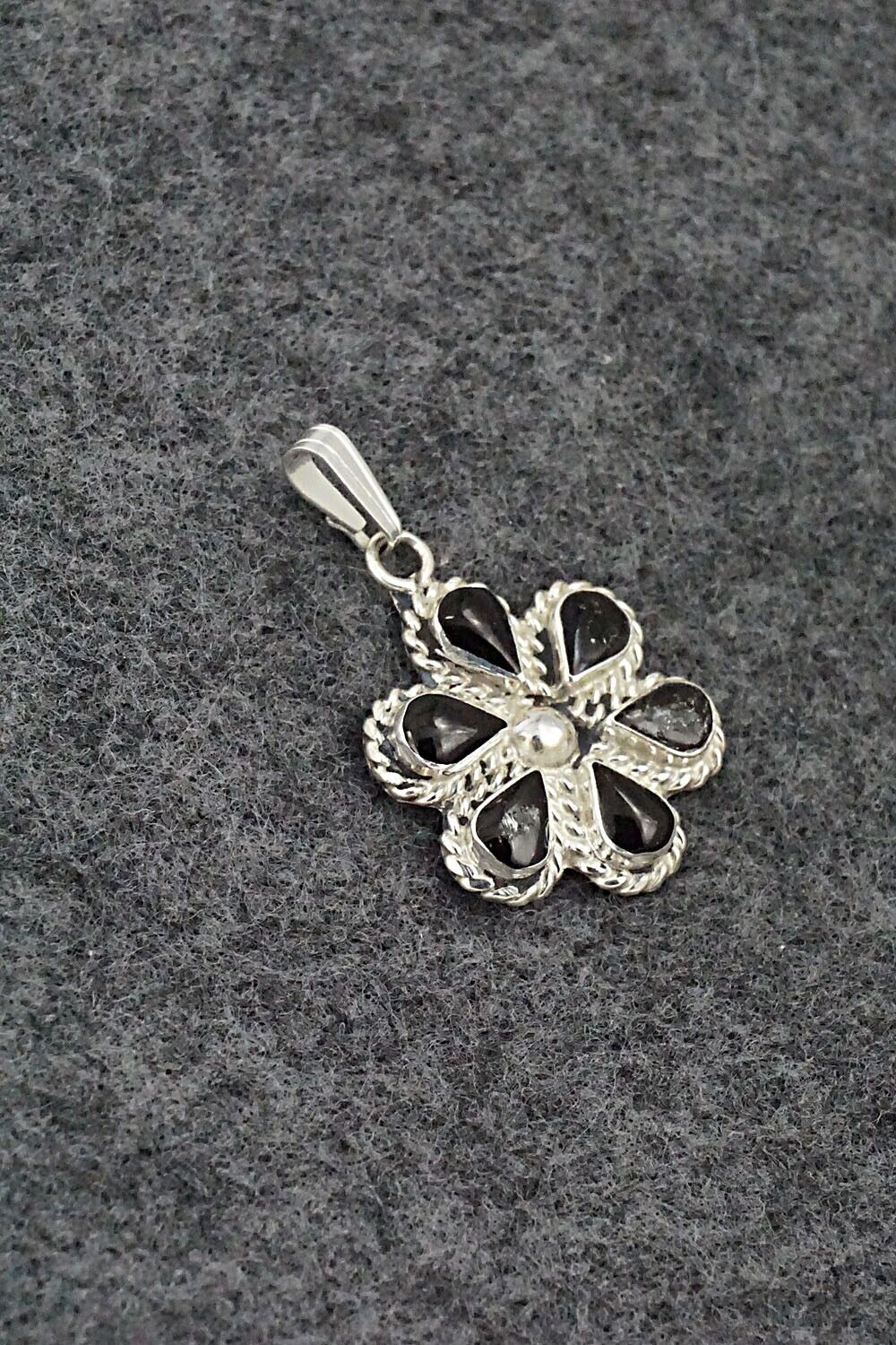 Onyx & Sterling Silver Pendant - Gina Dosedo
