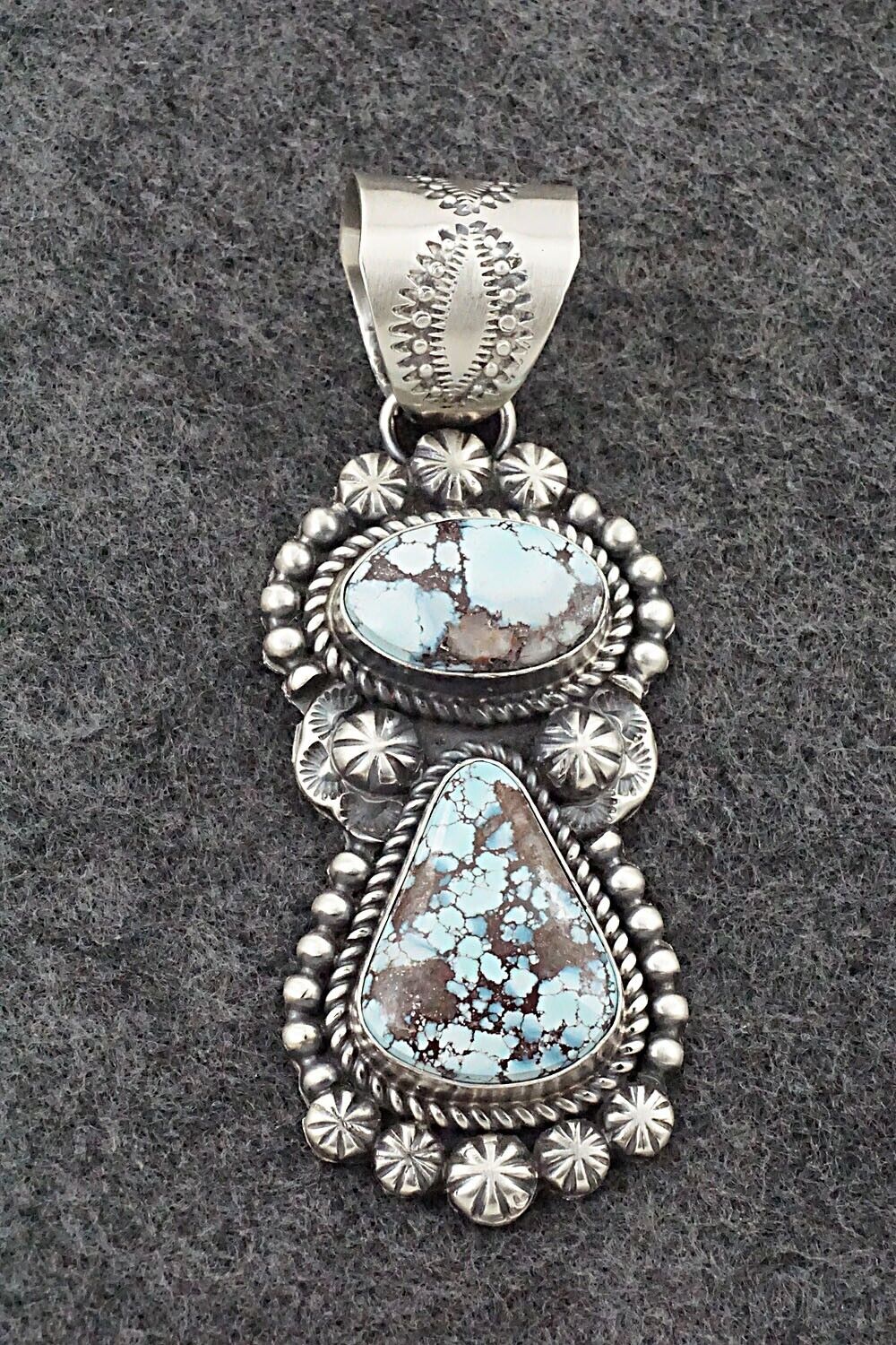 Turquoise & Sterling Silver Pendant - Jeff James