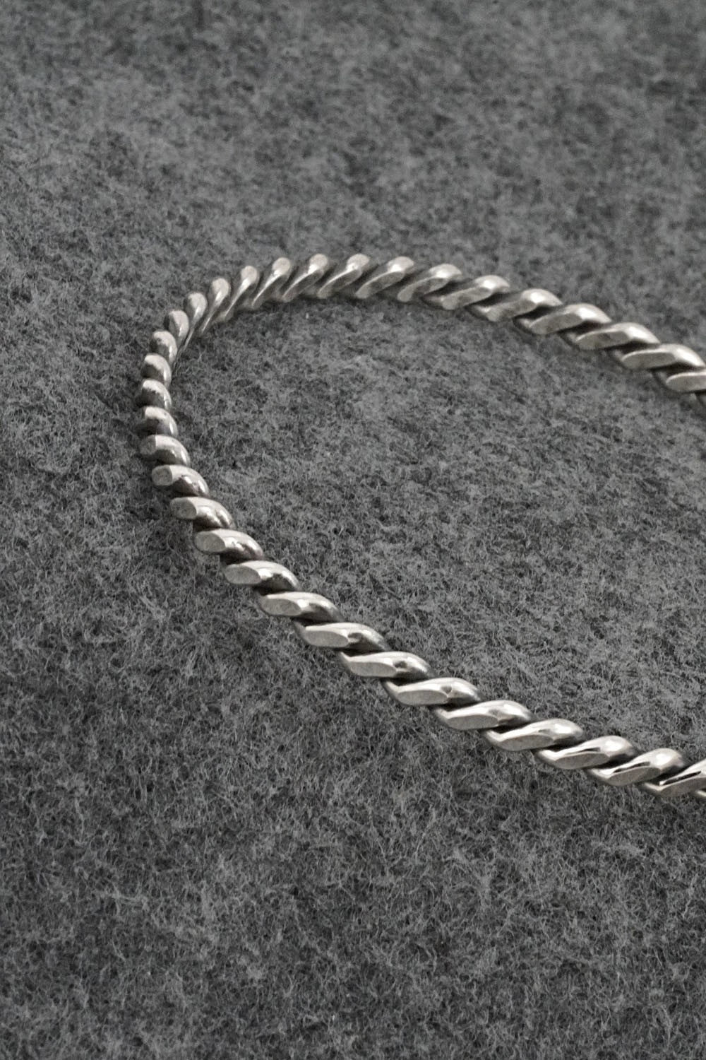 Sterling Silver Bangle Bracelet - Elaine Tahe