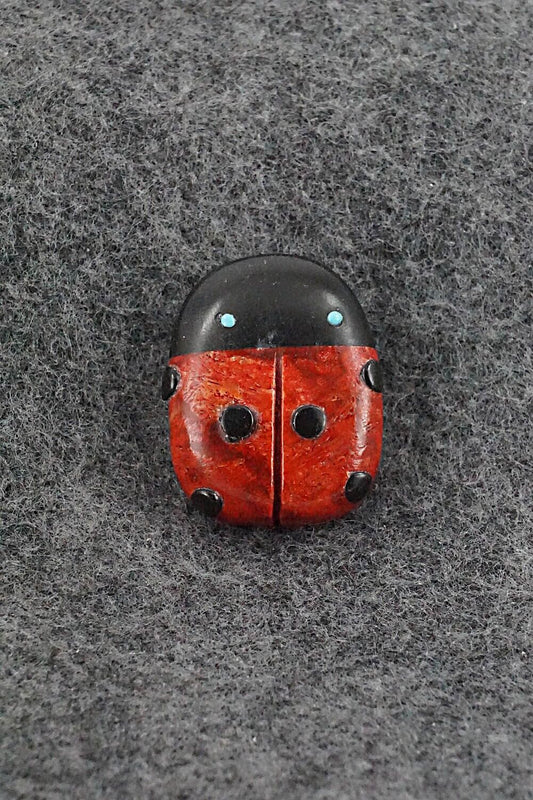 Ladybug Zuni Fetish Carving - Reynold Lunasee