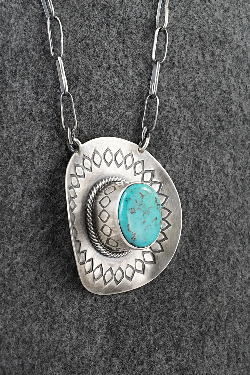 Turquoise & Sterling Silver Necklace - Randy Boyd