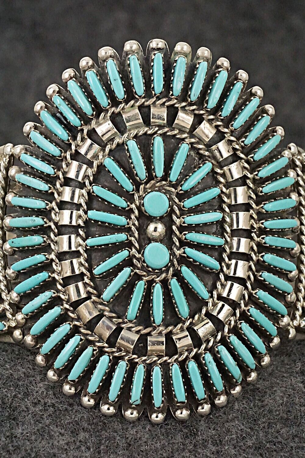Turquoise & Sterling Silver Bracelet - Charlie John