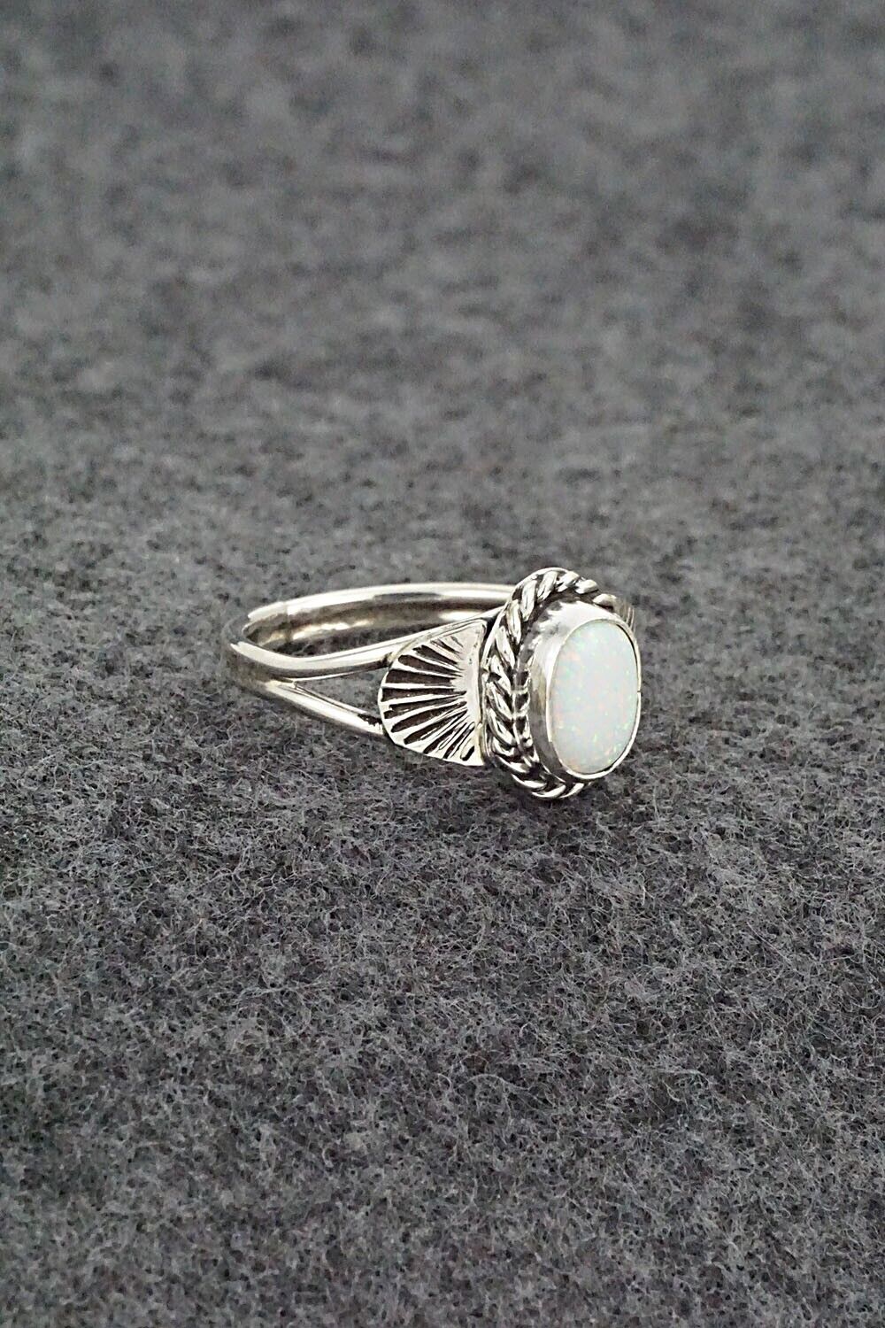 Opalite & Sterling Silver Ring - Jan Mariano - Size 7