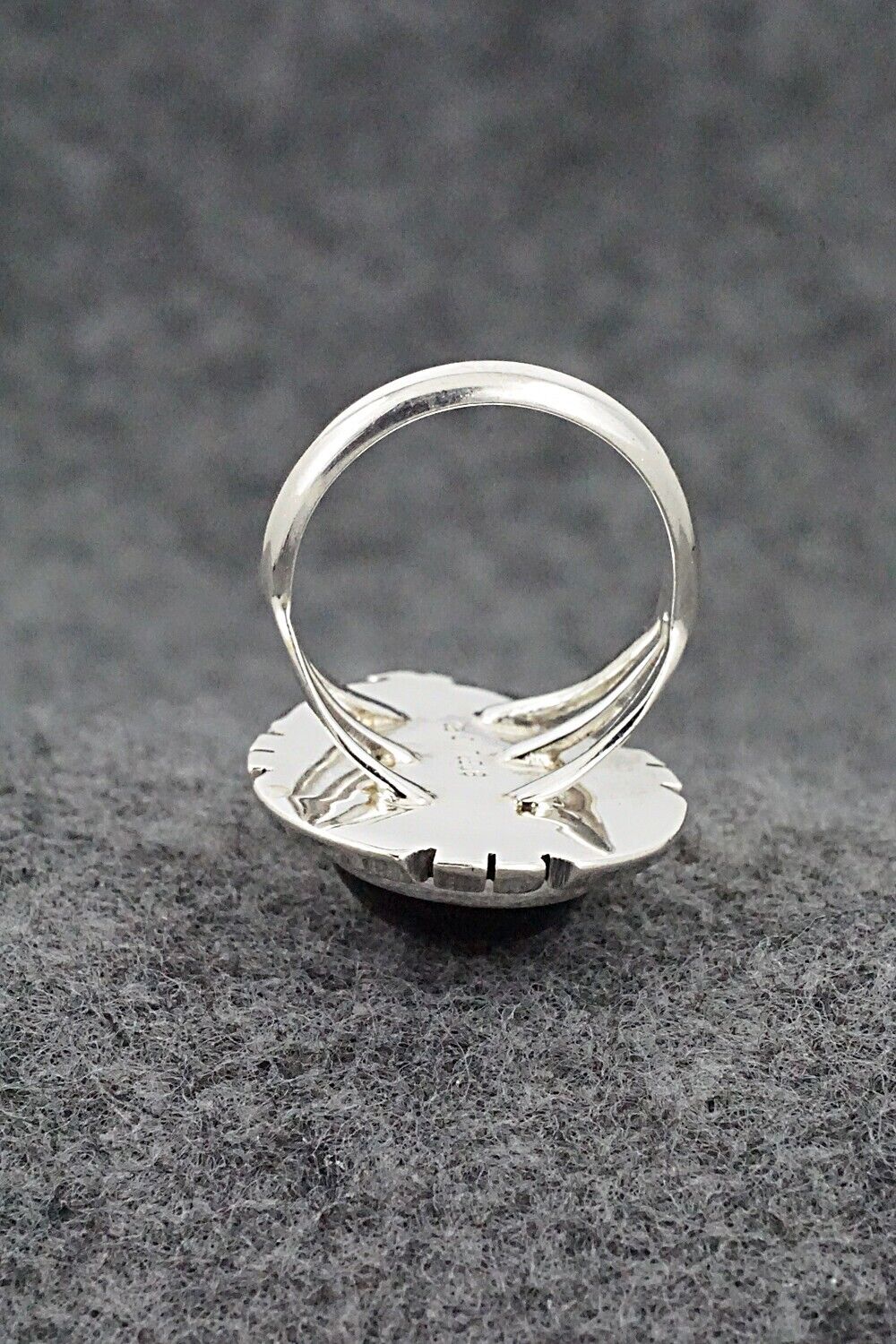Onyx & Sterling Silver Ring - Samuel Yellowhair - Size 7