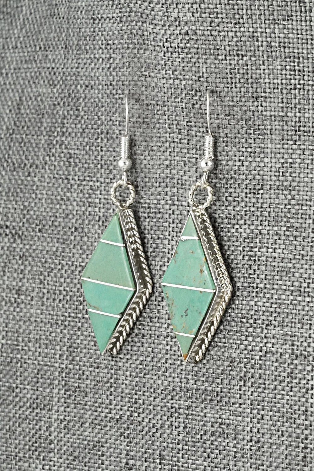 Turquoise & Sterling Silver Earrings - Andrew Enrico