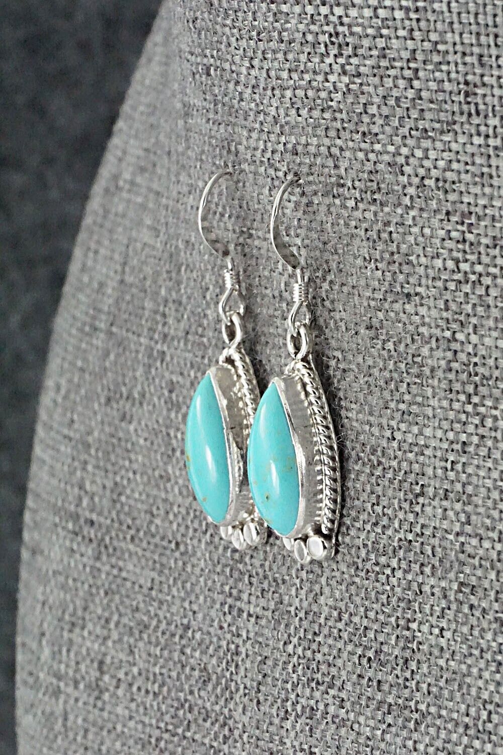 Turquoise and Sterling Silver Earrings - Sharon McCarthy