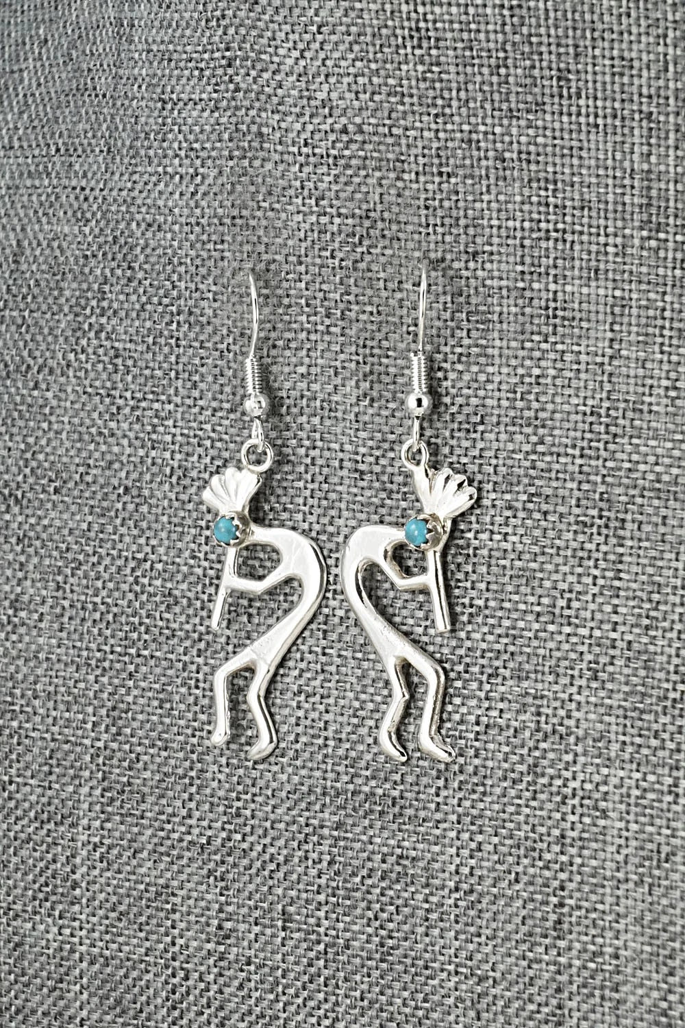 Turquoise and Sterling Silver Earrings - Lorraine Chee