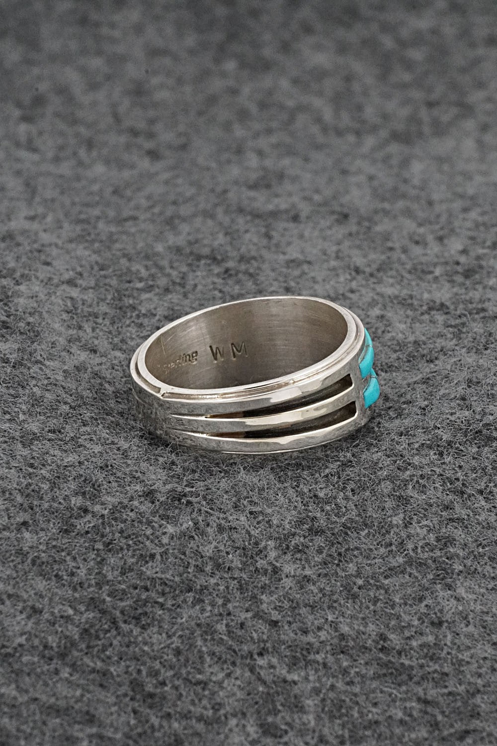 Turquoise & Sterling Silver Ring - Wilbert Muskett Jr. - Size 11