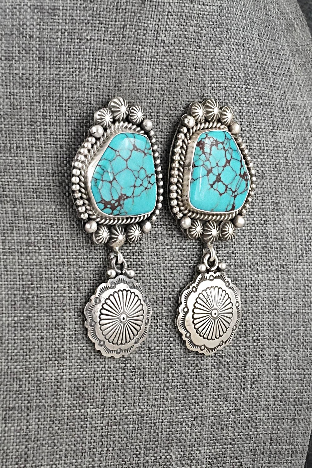 Turquoise & Sterling Silver Earrings - Michael Calladitto