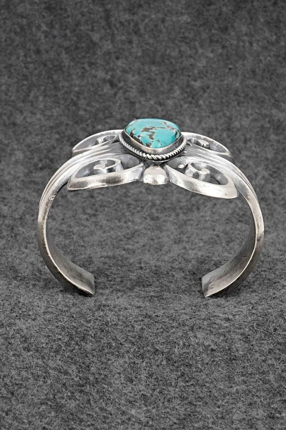 Turquoise & Sterling Silver Vintage Bracelet - ES Mitchell