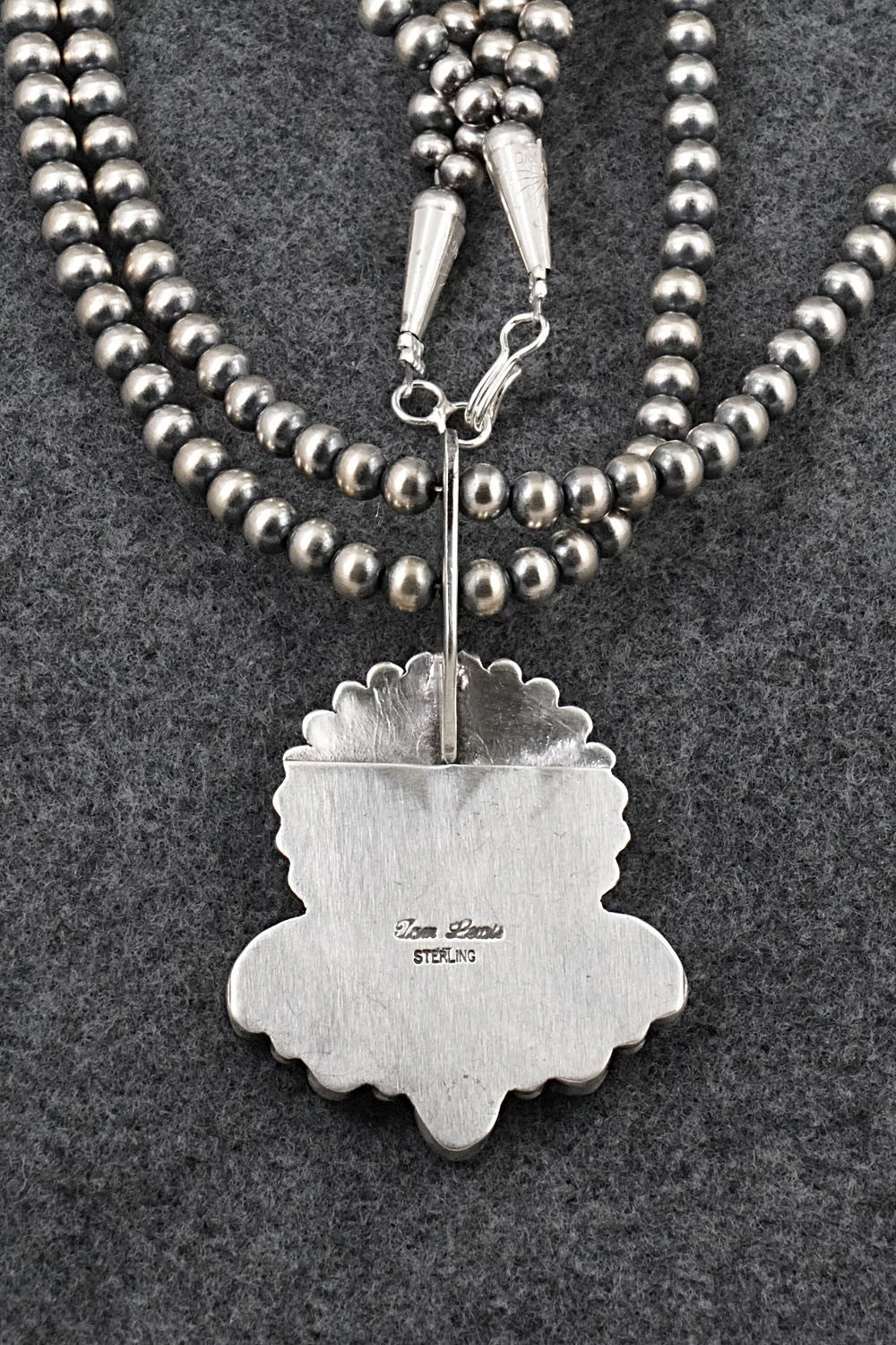 Turquoise & Sterling Silver Necklace - Tom Lewis