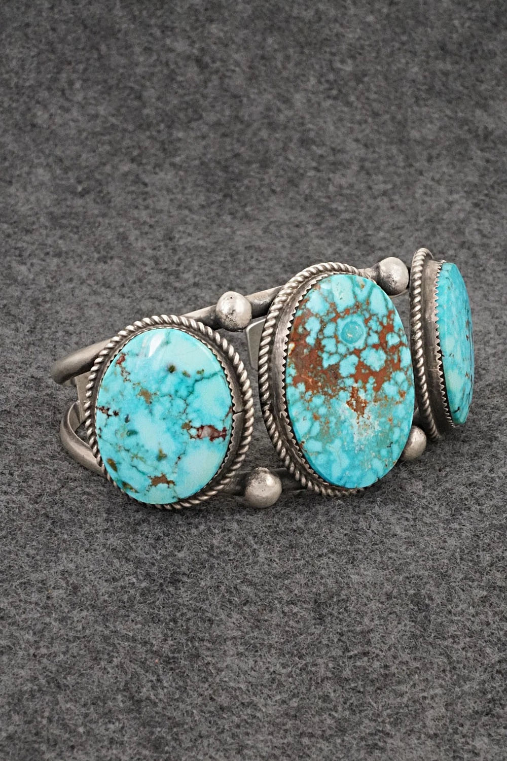 Turquoise & Sterling Silver Bracelet - Ray Nez