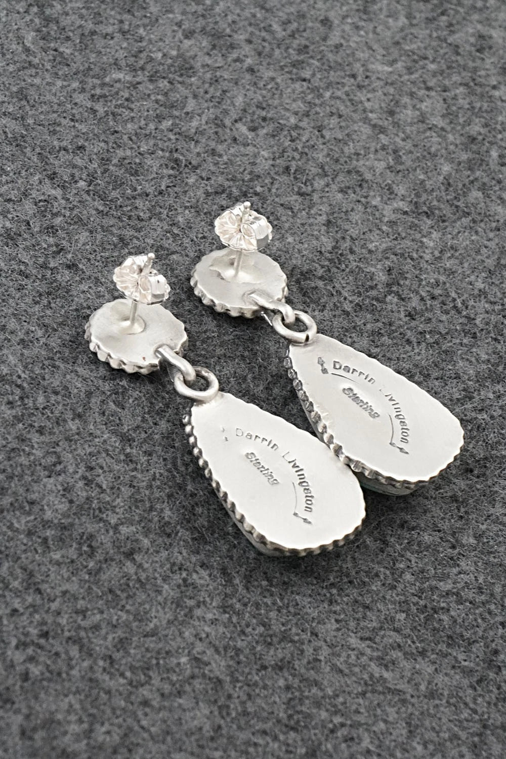 Turquoise & Sterling Silver Earrings - Darrin Livingston