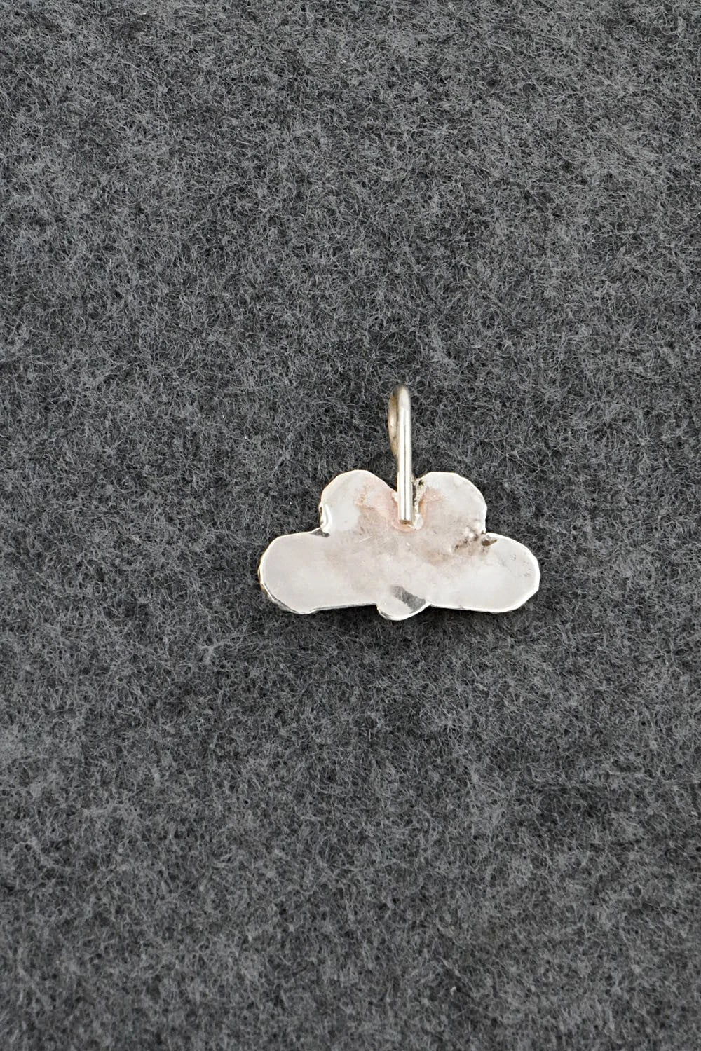 Coral, Turquoise & Sterling Silver Pendant - Huberta Lonjose