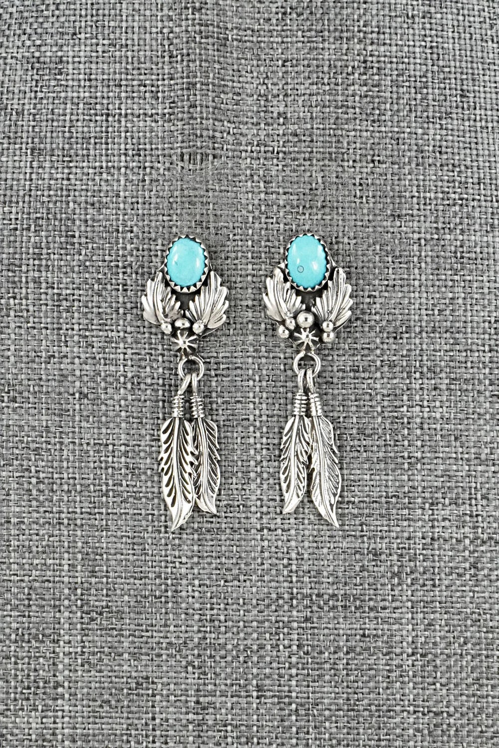Turquoise & Sterling Silver Earrings - Marie Bahe