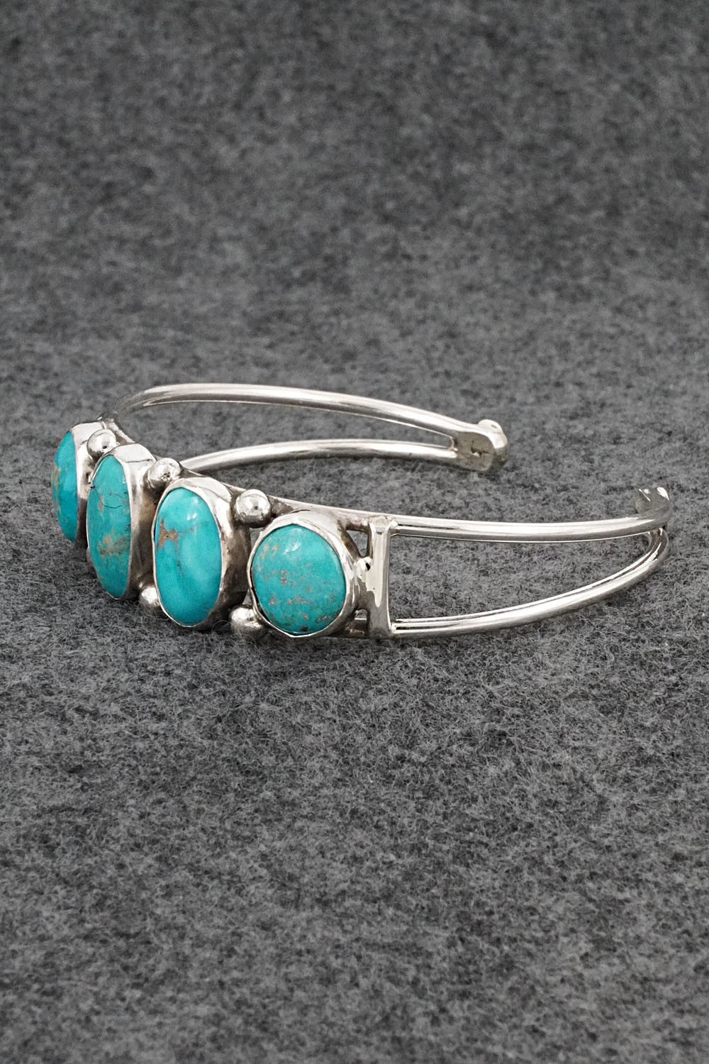 Turquoise & Sterling Silver Bracelet - Priscilla Reeder