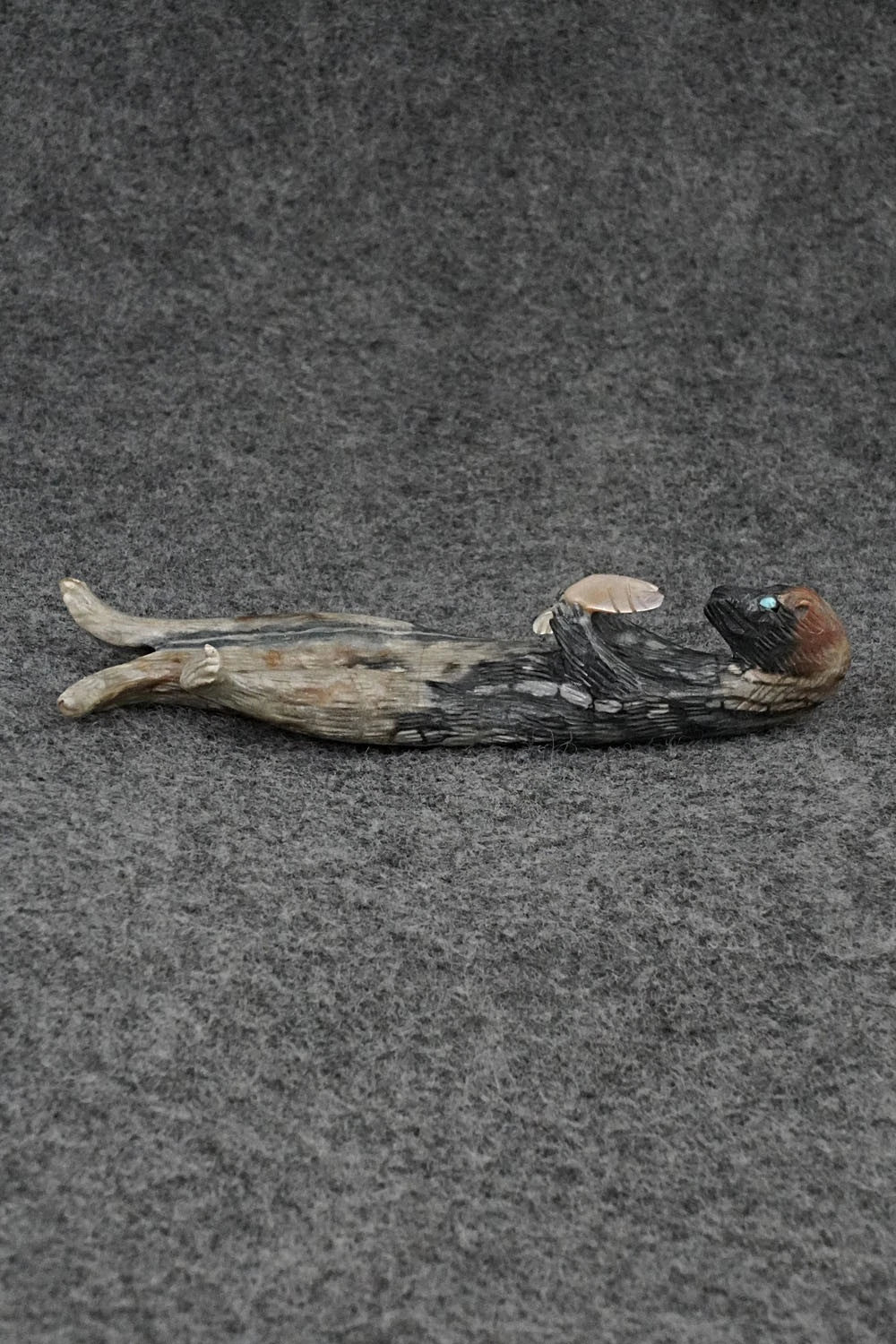 Otter Zuni Fetish Carving - Lance Cheama