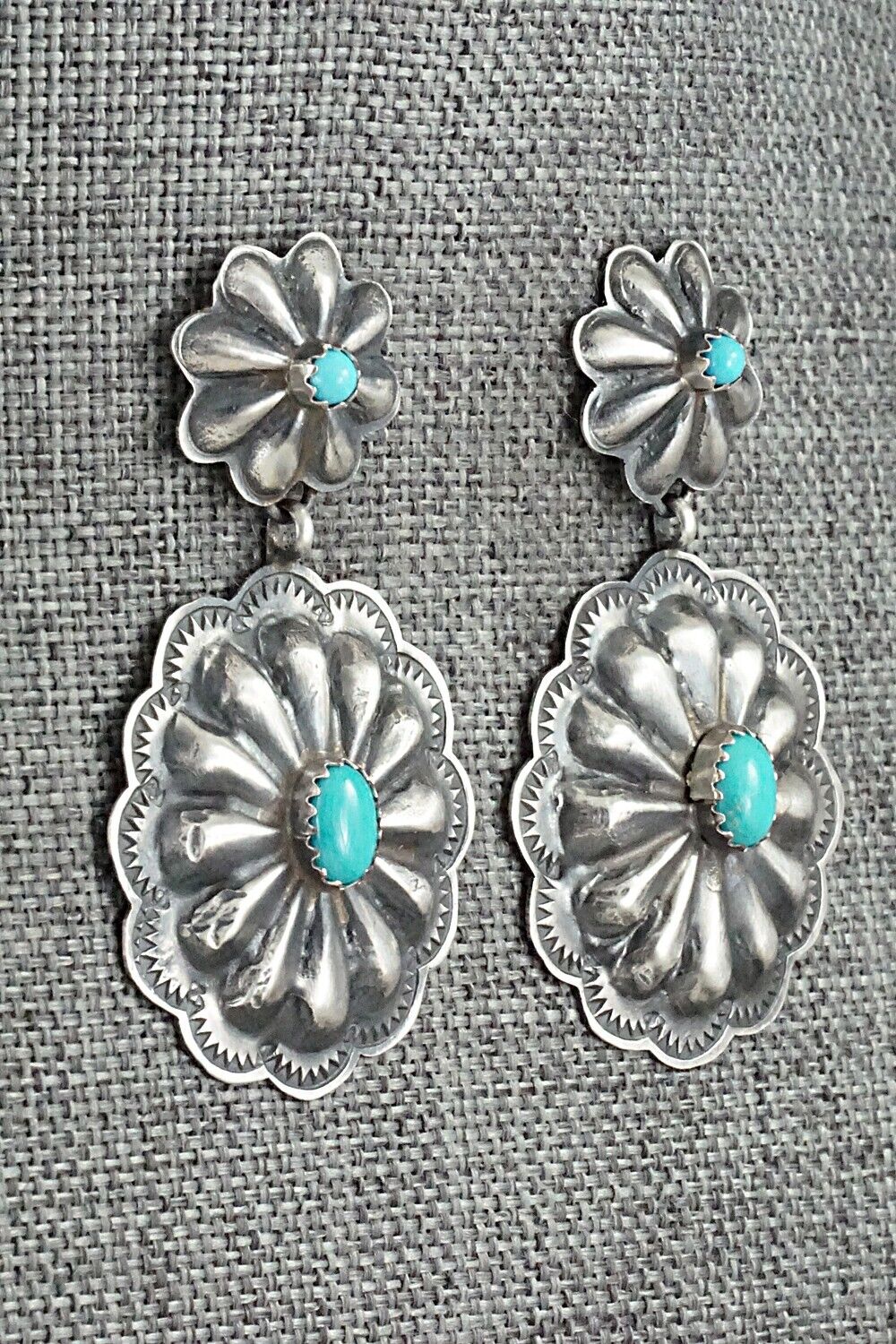 Turquoise & Sterling Silver Earrings - Rita Lee