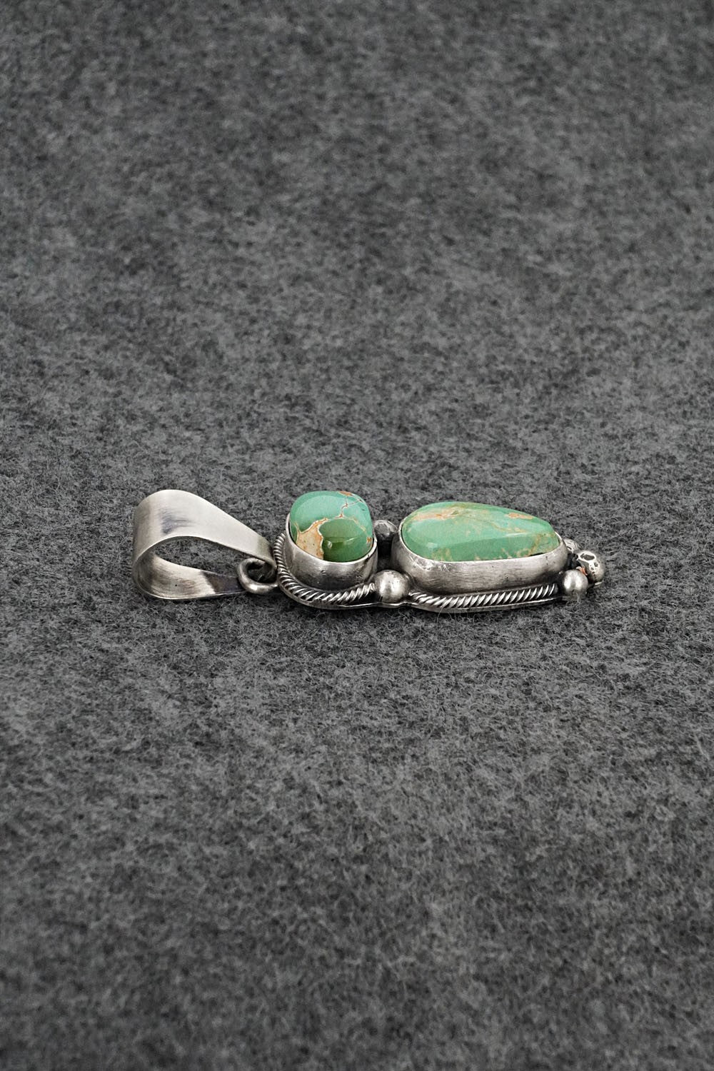 Turquoise & Sterling Silver Pendant - Darrin Livingston