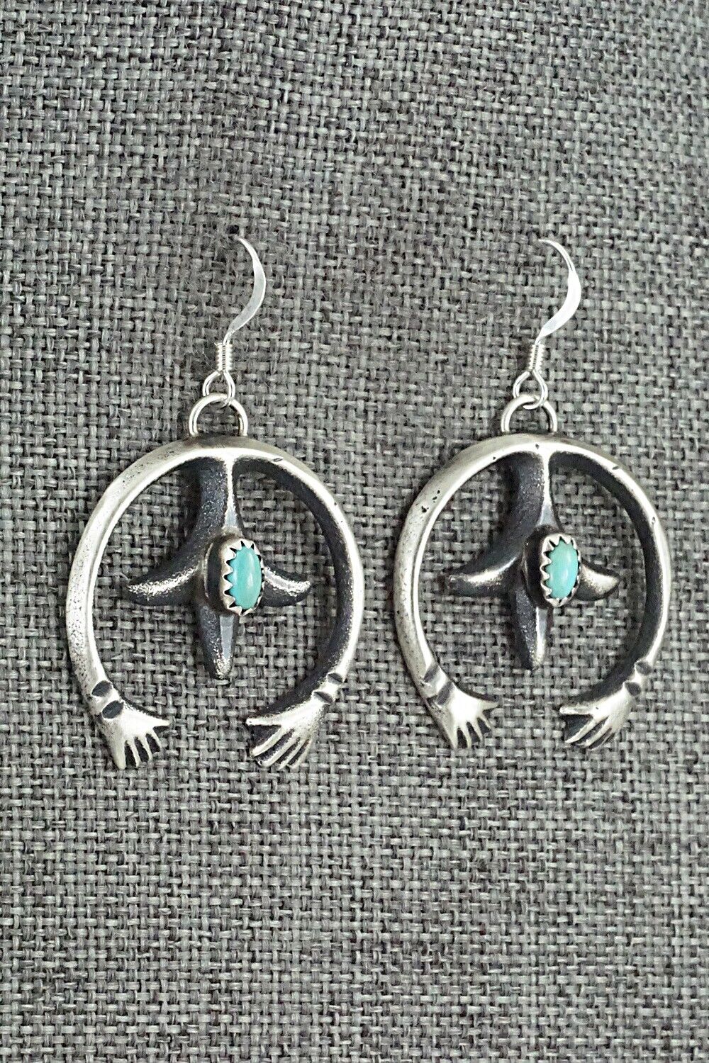 Turquoise & Sterling Silver Earrings - Martha Cayatiento