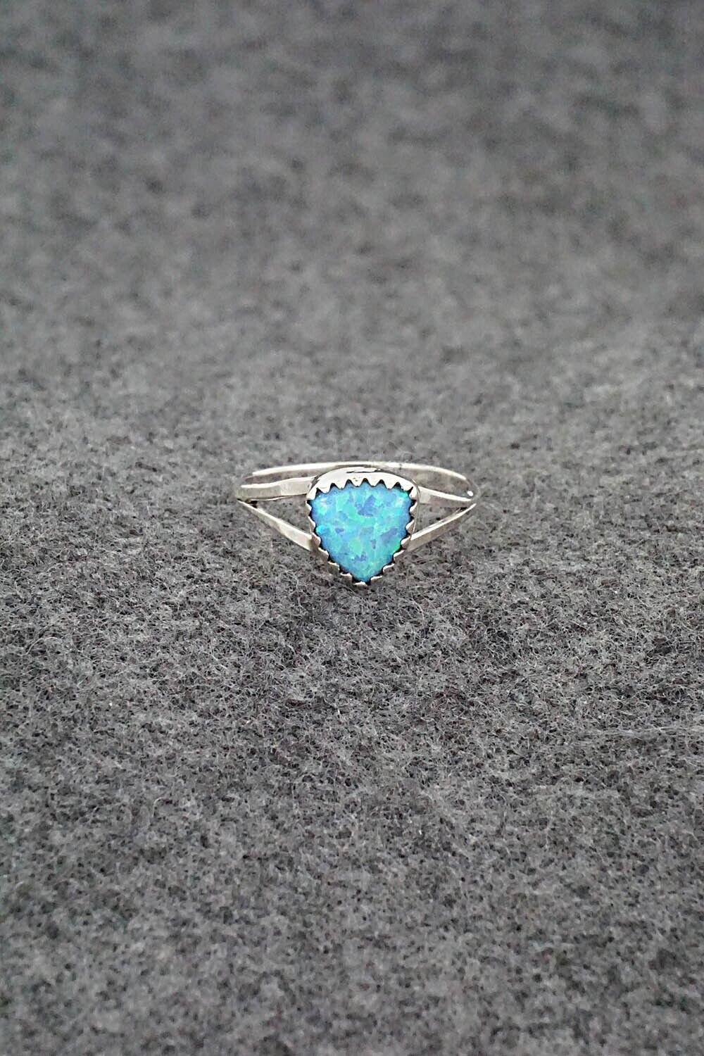 Opalite & Sterling Silver Ring - Theresa Smith - Size 7.25